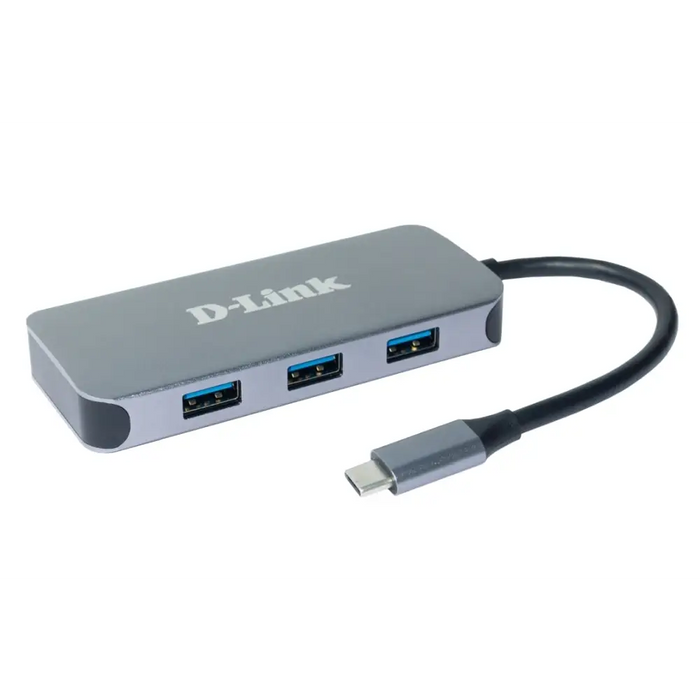 USB хъб D - Link 6 - in - 1 USB - C Hub with