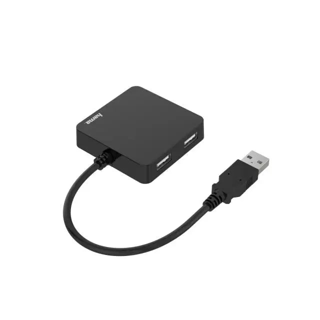 USB хъб HAMA 4 портов USB 2.0 480 Mbit/s Черен