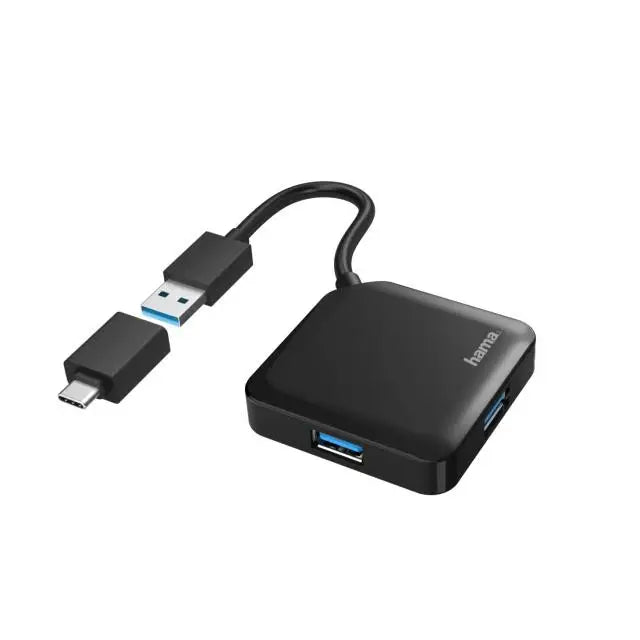 USB хъб HAMA USB-А 4-портов USB 3.2 Gen 1 5