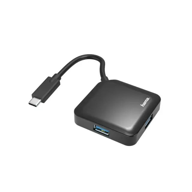 USB хъб HAMA USB-C 4-портов USB 3.2 Gen 1 5 Gbit/s Черен