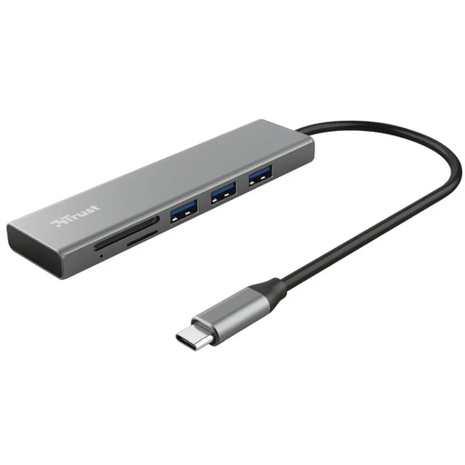 Usb хъб TRUST Halyx Fast USB-C Hub & Card Reader