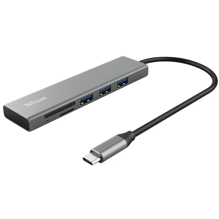 Usb хъб TRUST Halyx Fast USB-C Hub & Card Reader