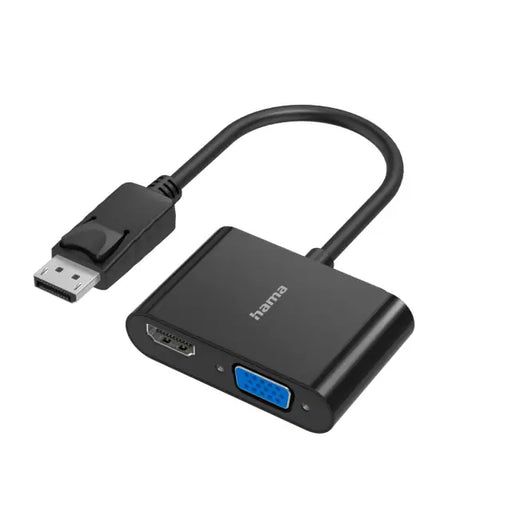 Видео адаптер Hama 2 в 1 DisplayPort - VGA