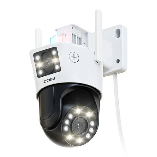 Външна IP камера ZOSI C298 WiFi Pan Tilt 6MP Dual IP66