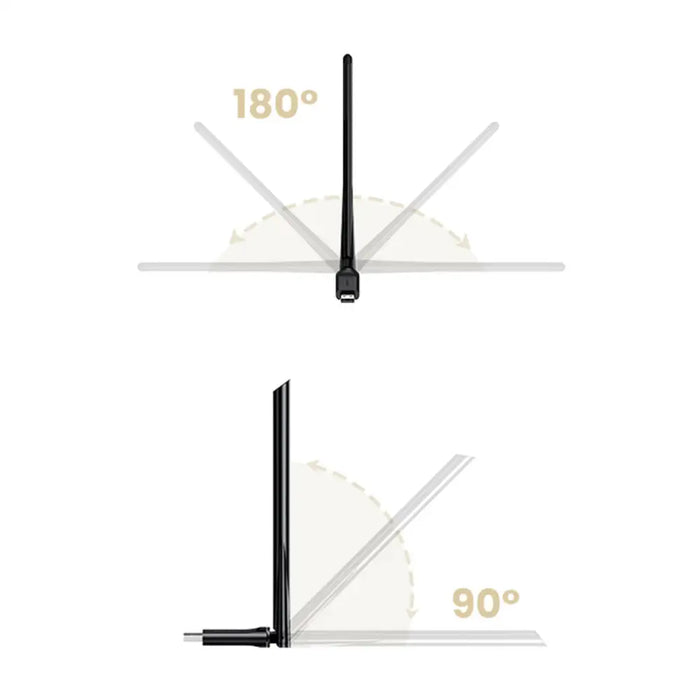 Wi - Fi USB адаптер Ugreen CM496 AC650 Dual Band черен