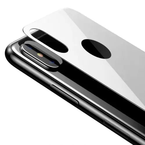 Заден стъклен протектор Baseus за iPhone Xs Max 0.3 mm бял