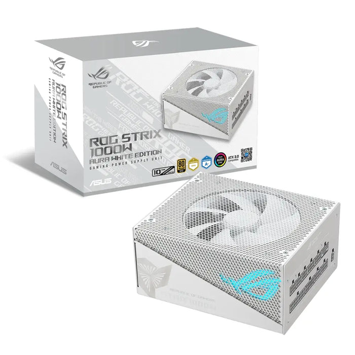 Захранващ блок ASUS ROG Strix 1000W 80 + Gold Aura White