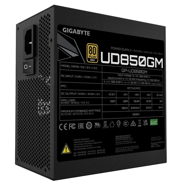 Захранващ блок Gigabyte UD850GM 850W 80 + GOLD