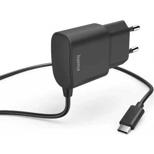 Зарядно устройство HAMA-201618 220V USB-C 3A черен