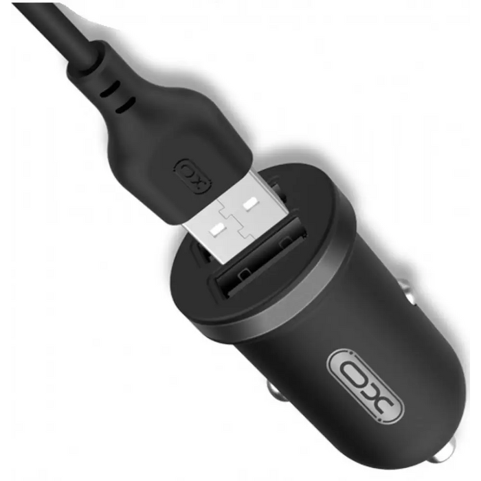 Зарядно устройство XO TZ08 Mini Car Charger Set Type-C Black