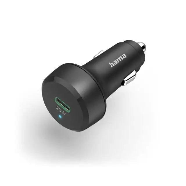 Зарядно за кола Hama 12-24V USB-C PD/QC 20W USB-A черно