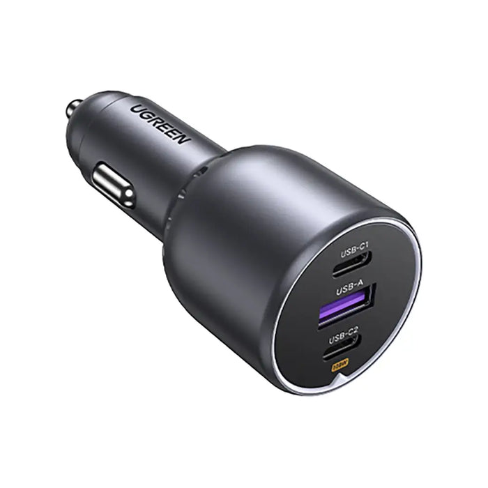 Зарядно за кола Ugreen EC705 130W 2x USB-C 1x USB-A сиво