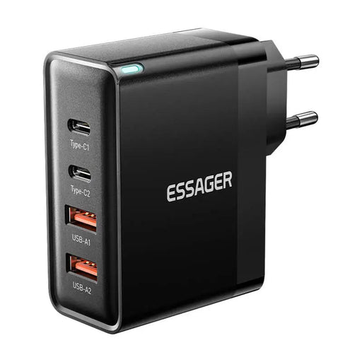 Зарядно Essager ECT2CA-QYB01-Z 2xUSB-C 2xUSB-A 100W черно