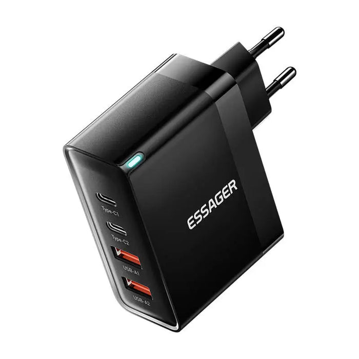 Зарядно Essager ECT2CA-QYB01-Z 2xUSB-C 2xUSB-A 100W черно