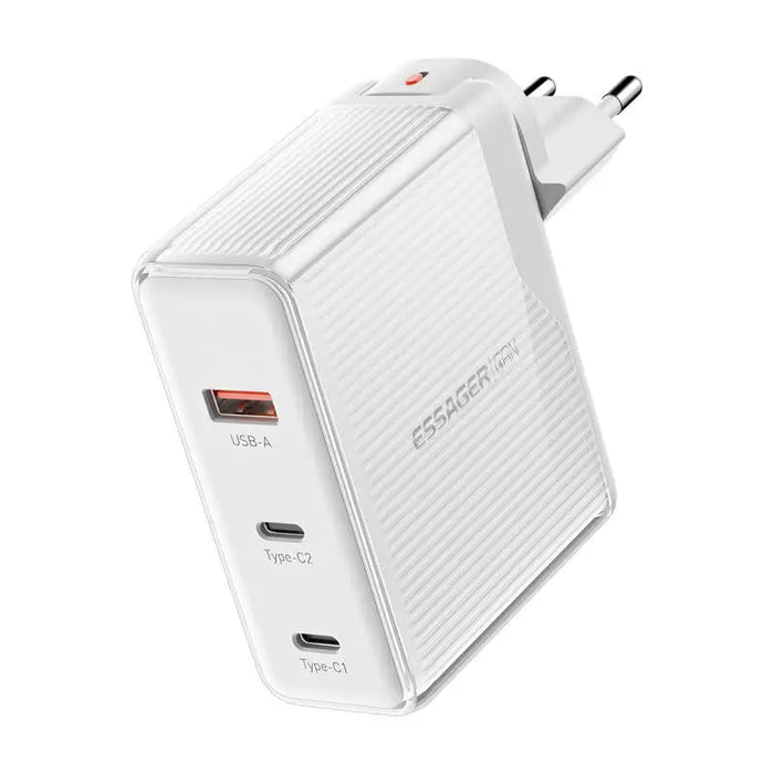 Зарядно Essager ECT2CA-ZXB02-Z GaN 100W 2xUSB - C