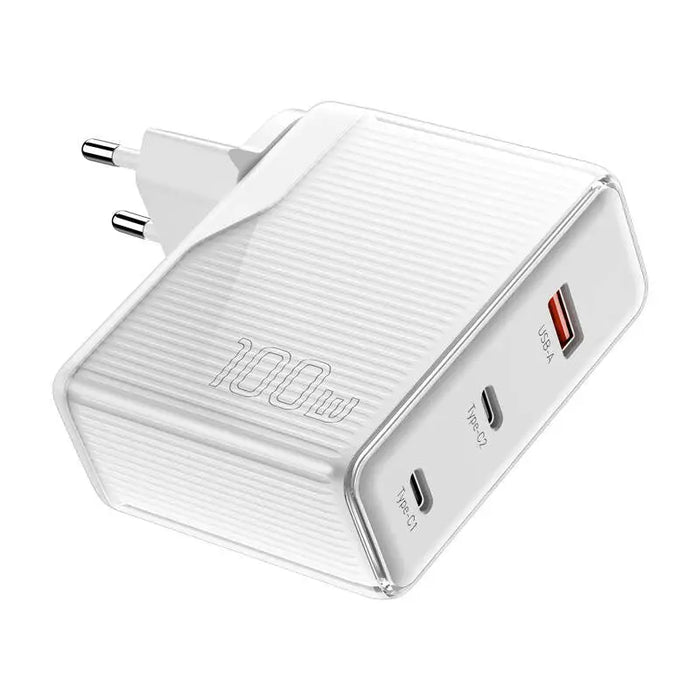 Зарядно Essager ECT2CA-ZXB02-Z GaN 100W 2xUSB - C