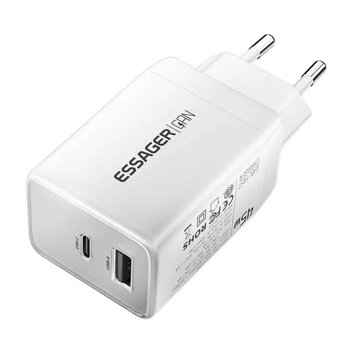 Зарядно Essager ECT45W-LJB02-Z GaN 45W USB - C + USB