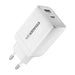 Зарядно Essager ECT45W-LJB02-Z GaN 45W USB - C + USB