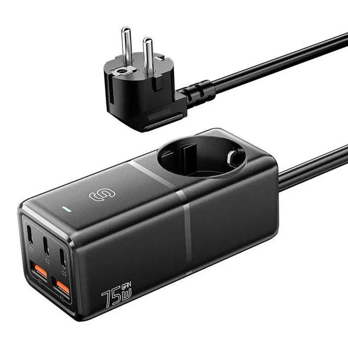 Зарядно Essager ECTAC-BRB01-Z GaN 3xUSB-C 2xUSB-A