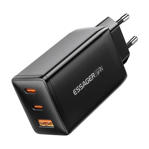 Зарядно Essager ECTAC-DYB01-Z GaN 2xUSB-C USB-A 67W черно