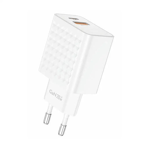 Зарядно Foneng EU42 USB-C / USB-A 20W бяло