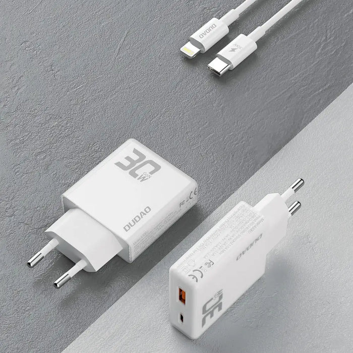 Зарядно с кабел Dudao A30EUL 30W USB-A / USB-C