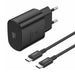 Зарядно с кабел Foneng EU51 USB-C 25W USB-C / USB-C черно