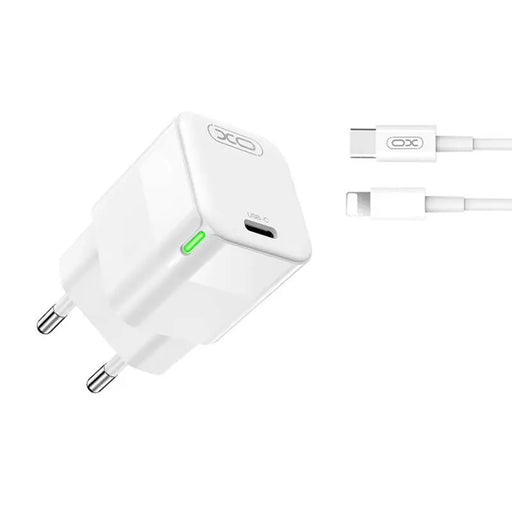 Зарядно с кабел XO CE06 30W USB-C Lightning