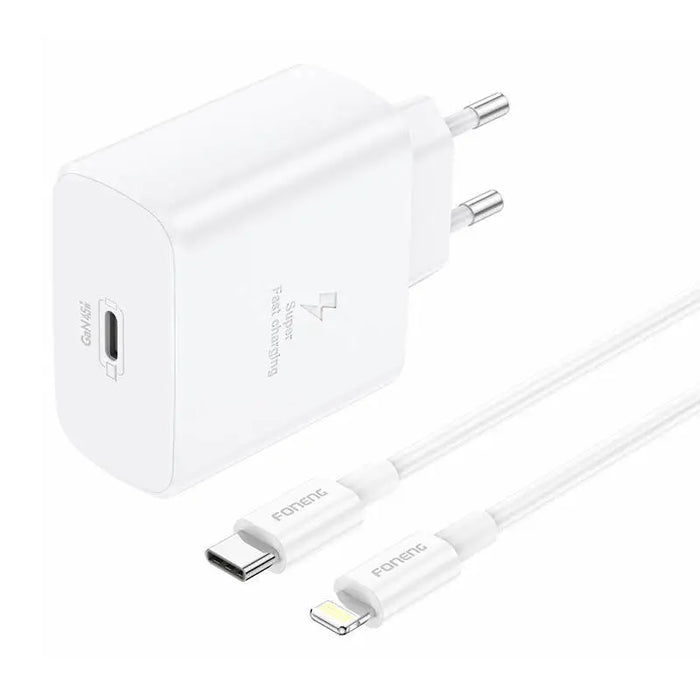 Зарядно с кабел Foneng EU62 45W USB- C USB-C