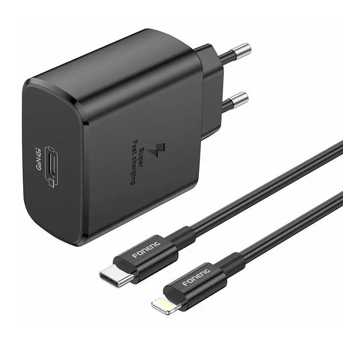 Зарядно с кабел Foneng EU62 45W USB- C USB-C