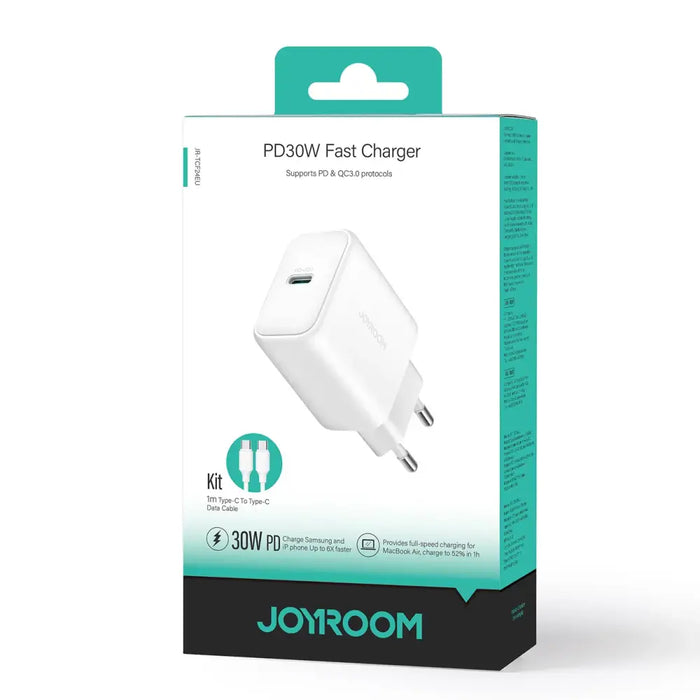 Зарядно с кабел Joyroom JR-TCF24 USB-C PD 30W