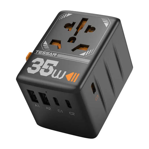 Зарядно TESSAN TS-WTA02 3x USB-C 2x USB-A 35W