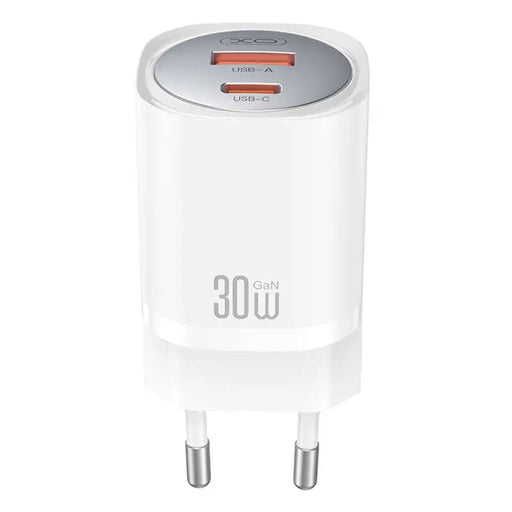 Зарядно XO CE21 30W GaN 1x USB-C 1x USB-A