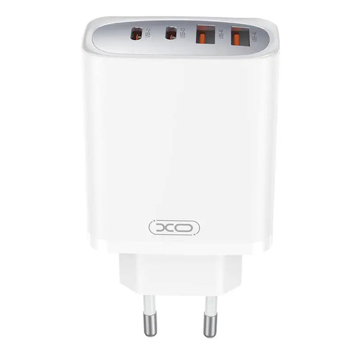 Зарядно XO CE22 45W GaN 2x USB-C 2x USB-A