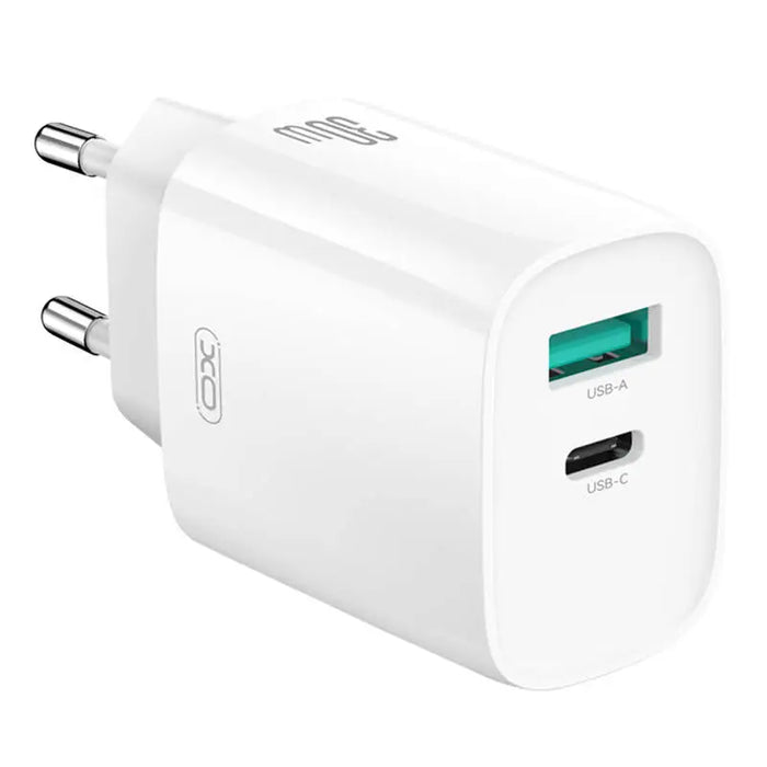 Зарядно XO CE30 30W 1x USB-C 1x USB-A