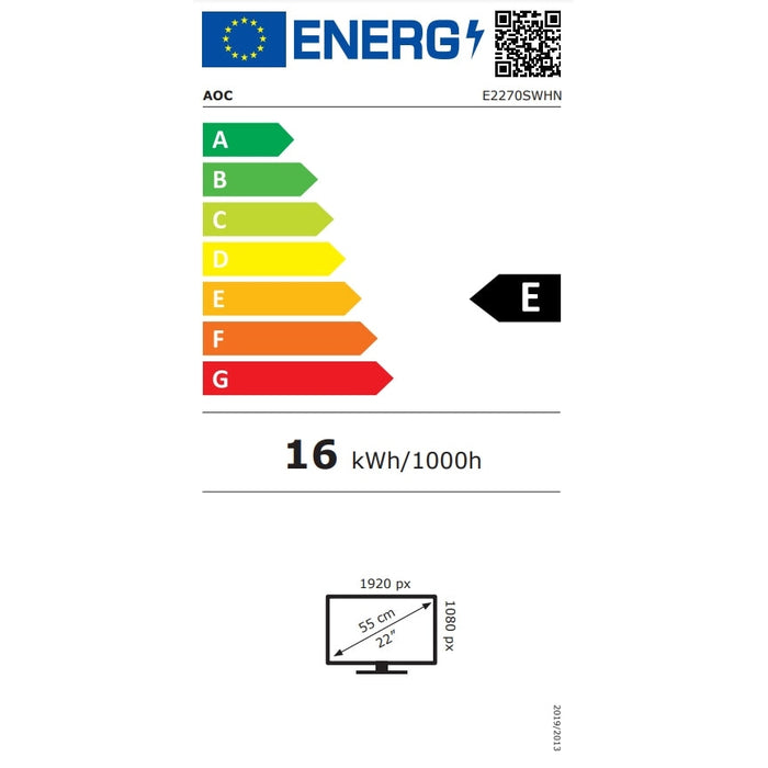 Монитор AOC E2270SWHN 21.5’ Wide TN LED 5 ms 20M:1