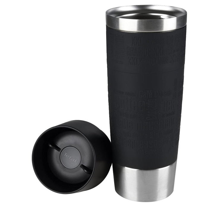 Термочаша Tefal K3081214 TRAVEL MUG GR 0.5L black slv TEF