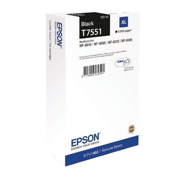 Консуматив Epson WF - 8xxx Series Ink Cartridge XL Black