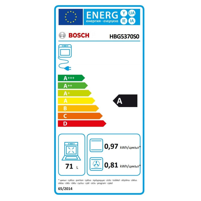 Фурна Bosch HBG5370S0 Oven ecoClean back AutoPilot 10