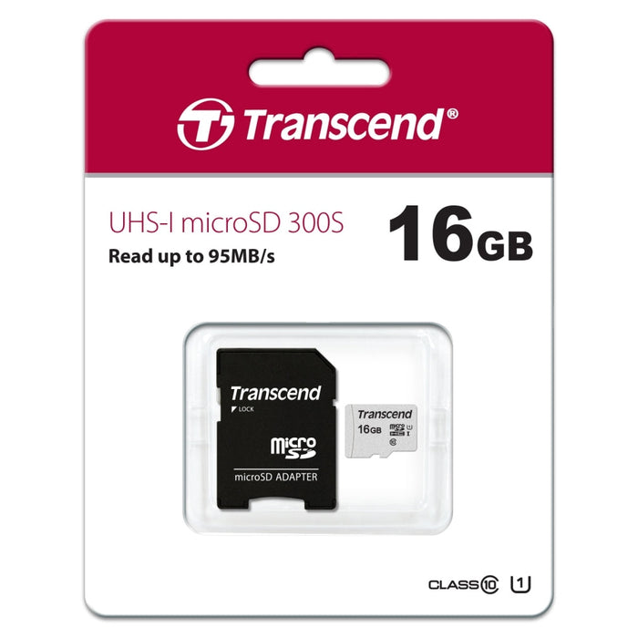 Памет Transcend 16GB microSD UHS - I U1 (with adapter)