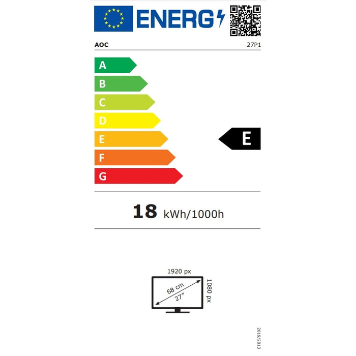 Монитор AOC 27P1 27’ Wide IPS LED 5 ms 1000:1