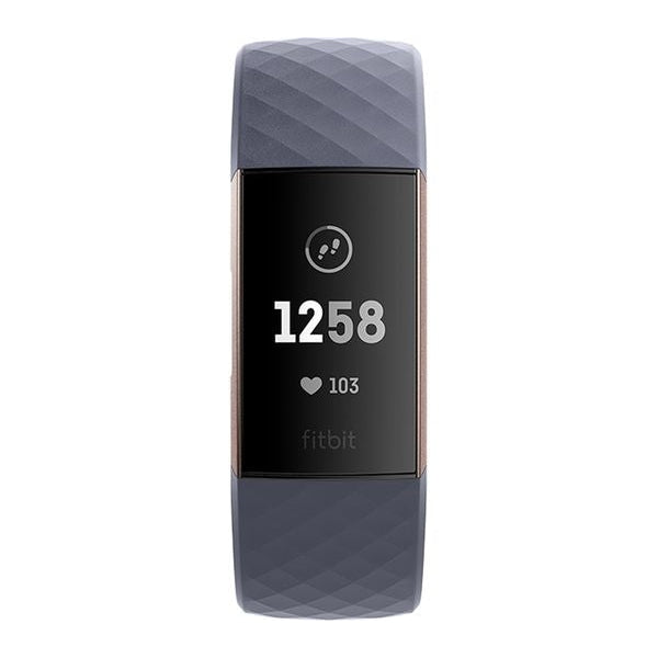 Фитнес гривна Fitbit Charge 3 Rose Gold Blue Grey