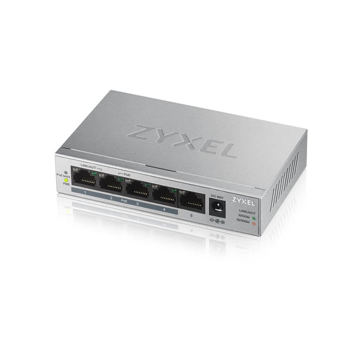 Комутатор ZyXEL GS1005 - HP 5 Port Gigabit PoE