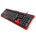 Клавиатура Genesis Gaming Keyboard Rhod 110 Red Us Layout