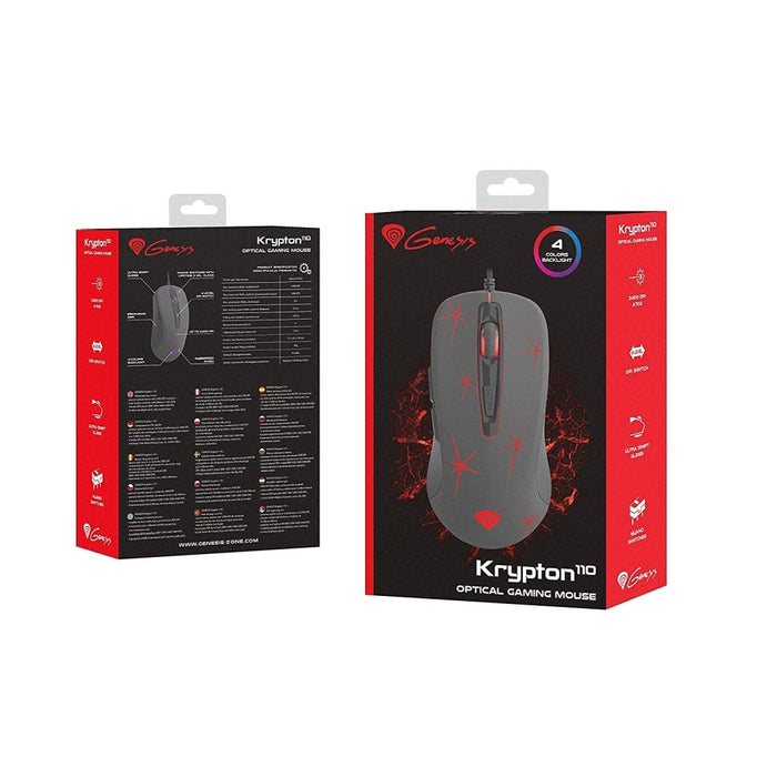 Мишка Genesis Gaming Mouse Krypton 110 Optical 2400Dpi