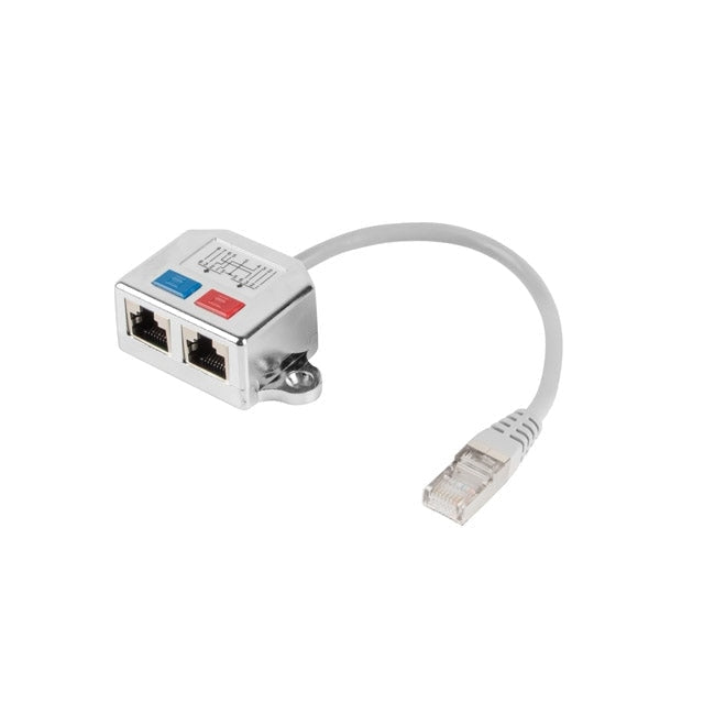 Адаптер Lanberg adapter LAN splitter RJ45 - > 2x