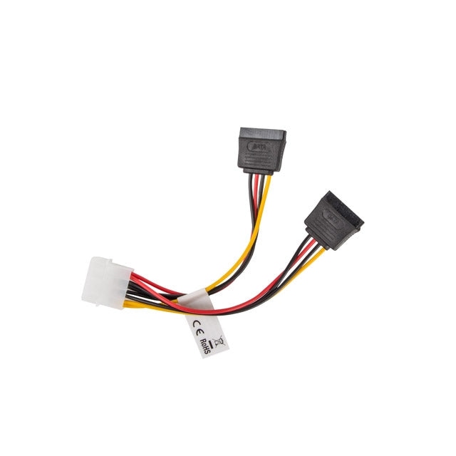 Адаптер Lanberg molex (m) - > 2x SATA (f) cable 15cm