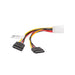 Адаптер Lanberg molex (m) - > 2x SATA (f) cable 15cm