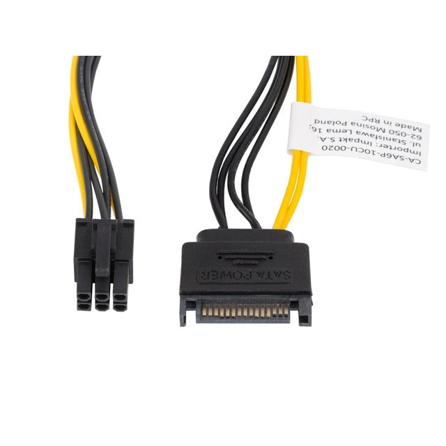 Адаптер Lanberg SATA (m) - > PCI express 6 pin cable 20cm