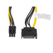 Адаптер Lanberg SATA (m) - > PCI express 6 pin cable 20cm